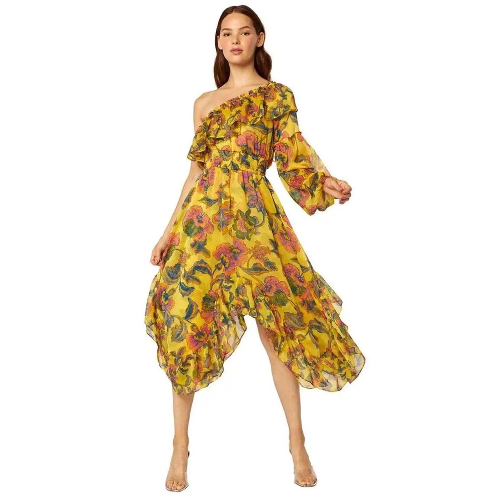 Misa Floral Print Dress Angeles Vola Size Small